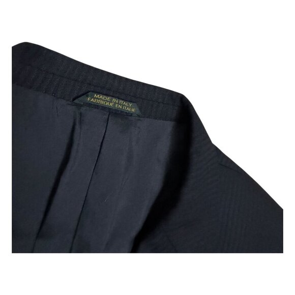 PRINCIPE Italian Wool Luxury Pinstripe 2-Piece Business Blazer SUIT 40R / Medium - Picture 4 of 10